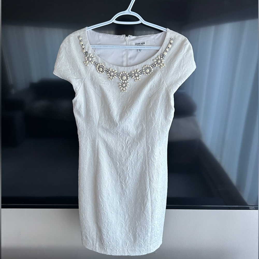 Ever New White Mini Dress 8